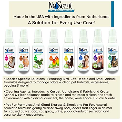 No Scent Pet Fur Odor Spray & Rinseless Cleaner for Dog, Cat, Hamster, Small Animal & Furry Pets (8 Fl Oz / 237 mL) - size: 8 Fl Oz (Pack of 1)