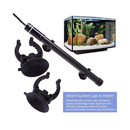 MQ Titanium Alloy 200W Aquarium Heater for Salt and Fresh Water, Digital LED Display Submersible Heater with External Thermostat Controller, for Fish Tank 25-40Gallon - size: 200W for 25-40 Gallon Tank