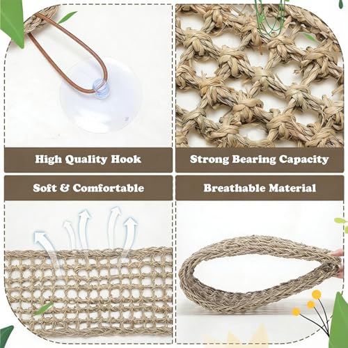Reptile Hammock with Rope Breathable Pet Supplies | Lizard Hammock Reptile Climbing Accessories for Bearded Dragon Spider Home Cage Enclosure Terrarium Tank Exercise - color: 27x20cm