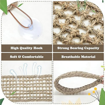 Reptile Hammock with Rope Breathable Pet Supplies | Lizard Hammock Reptile Climbing Accessories for Bearded Dragon Spider Home Cage Enclosure Terrarium Tank Exercise - color: 27x20cm