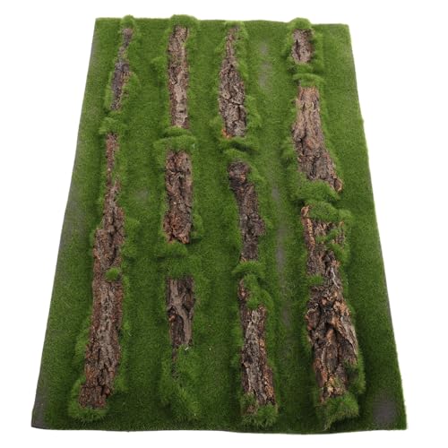 Mikikit Multifunctional Reptile Tank Carpet Realistic Grass Rug for Turtle Basking Pad Aquarium Grass Mat Outdoor Rug