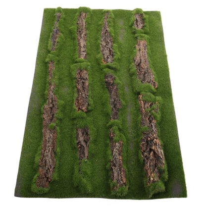 Mikikit Multifunctional Reptile Tank Carpet Realistic Grass Rug for Turtle Basking Pad Aquarium Grass Mat Outdoor Rug