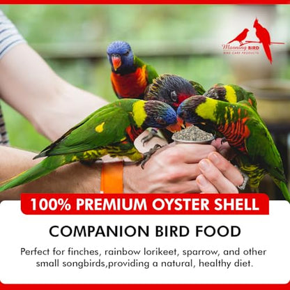 Morning Bird Oyster Shell 4.5 lb - Natural Calcium Supplement for Birds | Natural Calcium Bird Supplement – Sustainably Harvested from California Coastal Waters – Safe Year Round Bird Food Additive - size: 4.5 lbs (3-Pack of 1.5 lbs)