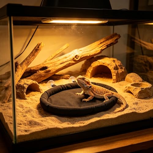 Small Gecko Bed Bearded Dragon Hammock Suction Cup Reptile Rest | Soft washable reptile hammock with suction cup, provides cozy resting spot for bearded dragons, geckos, lizards and small pet