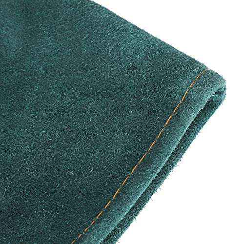 Anti Animal Bite Gloves Reptile Bird Handling Falcon Protective Safety Leather Supplies Durable Split Leather Heat Pet Training Snake Bite Protection Dark Green 23.6in