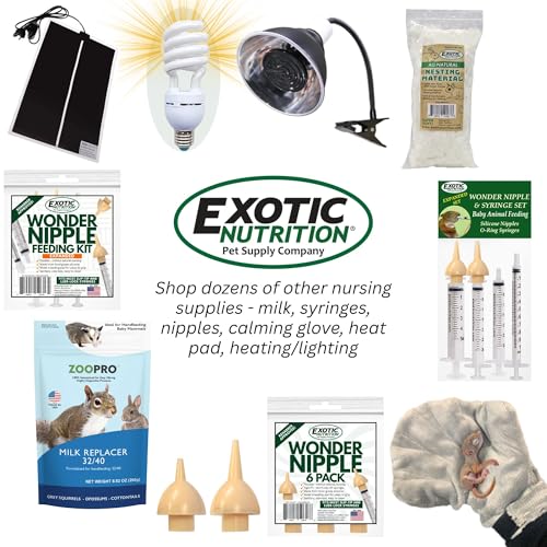 Exotic Nutrition Baby Squirrel Nursing Set (Basic) - Milk Replacer, Feeding Syringes - size: Basic