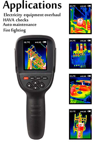 220 x 160 IR Resolution HTI Thermal Imager, Handheld 35200 Pixels Thermal Imaging Camera with 3.2" Color Display Screen(Battery Included) - size: HT-18:220 x 160