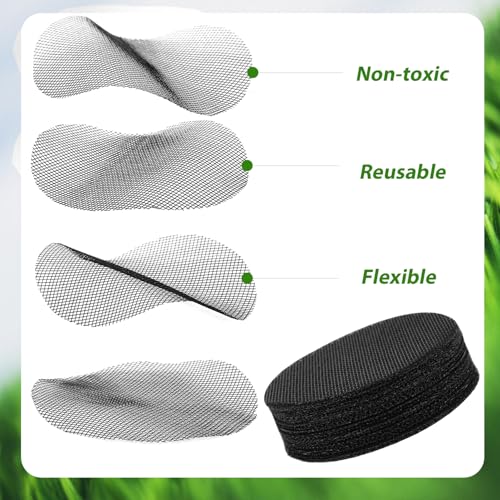 50pcs Flower Pot Hole Mesh Pads, Round Plant Pot Drainage Hole Screens 1.97 Inch Succulent Planter Drainage Mesh Gardening Bonsai Bottom Grid Mat