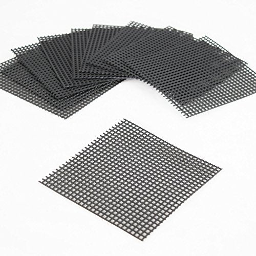 Yubonzai US Made 4" & 6" Large Plastic Drainage Mesh/Screen/Net for Potted Plants, Bonsai Pot (10 Mesh 4"x 4") - size: 10 Mesh 4"x 4"