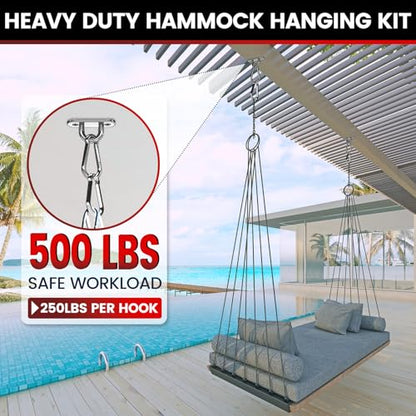 304 Stainless Steel Pad Eye Snap Hook, M5 Ceiling Hook 500Lb,8Pcs | Hanging Kit with Screws for Hammock Chair Swing, Yoga Gym Equipment, Sun Shade Sail, Plant Hangers & Marine Boat Hardware - size: 2 Inch, style: Oval