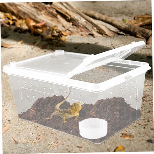 Garneck 1set Reptile Breeding Box Comfortable Habitat for Snakes Turtles and Lizards Container for Observing Pet Behavior and Easy Cleaning
