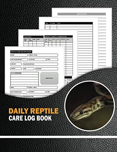 Daily Reptile Care Log Book: Specially Designed For Reptile Lovers To Track Daily & Weekly Activities. Funny Gift For Snake Lovers Women Men Kids ... Bath & Others. With Bonus Lined Notes Section