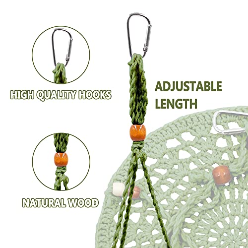 Reptile Hammock Swing Bearded Dragon Guinea Pig Rest Bed Habitats Supplies Climbing Terrarium for Lizard Leopard Gecko Parrots Parakeet Cockatiel Rats Snake Hamster Squirrel Chameleon Small Birds - color: Green