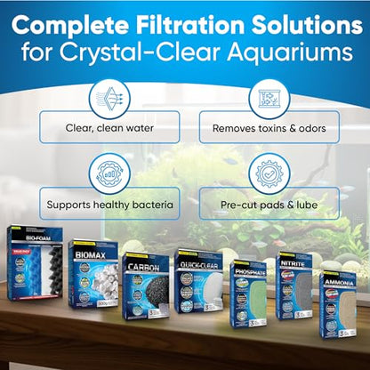 23 Pcs 206/207 Filter Media Canister Filter Maintenance & Replacement Filter Media Kit, Quick Clear, Carbon Bags (300g), Biomax (500g), Bio Foam, Phosphate-Ammonia-Nitrite Remover, Including Mesh Bags - size: 206/207