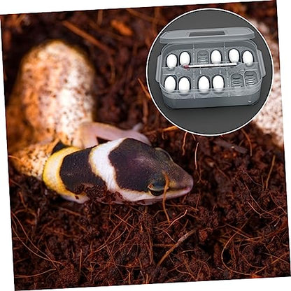 Sosoport Turtle Egg Incubator Reptile Incubation Box 12 Egg Slots Scientific Research and Curiosity Cultivation