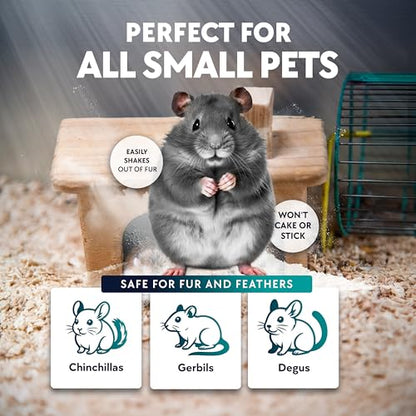 3 LB. Chinchilla Dust Bath Jar - Pure Cleansing Pumice Sand Dust for Cleaning Small Pets Like Gerbils, Mice, Degu - Premium, All Natural Dusting Powder - Chinchilla Accessories by Billy Buckskin - size: 3 Lb.