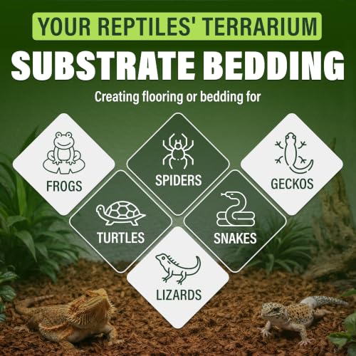 Coconut Chips Substrate, 2 Bricks, 2.2 lb Reptile Bedding, 15 qt | Expands to 15 qt, two coconut husk bricks, terrarium bedding for reptiles, orchid bark, tropical plant mulch - size: 2.2 Lbs (Pack of 2 - 1.1 Lbs Each)