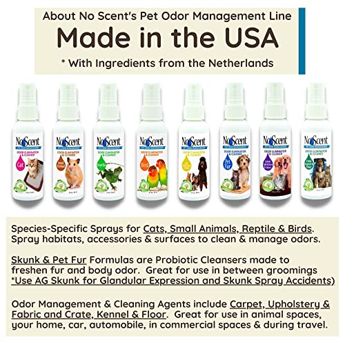 No Scent Crate Kennel & Floor Probiotic Cleaner Spray for Dog Cat Pet Odor Stains (8 Fl Oz / 237 mL) - size: 8 Fl Oz (Pack of 1)