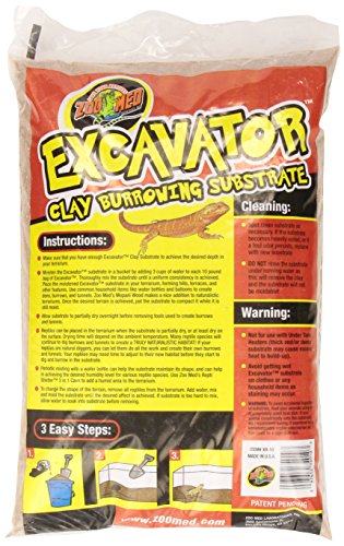 Zoo Med Excavator Clay Burrowing Substrate, 10 Pounds (Pack of 2) - size: 10 pounds (Pack of 2)