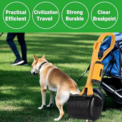 Pooper Scooper for Large Medium & Small Dogs Heavy Duty, 14.18“Long Handled Dog Poop Scooper for Grass,Durable Dog Poop Pick Up Tool, Poop Grabber with 2 Dog Poop Bags 1 Dispenser Poop Scoop，