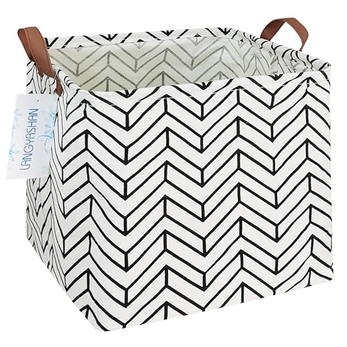 Square Storage Baskets Children Shelves Gift Toy Organizer Room Geometric | Laundry Hamper Collapse Canvas with Handles for Organizing Home Kitchen Children Toys Office Closet Shelf - color: A Geometric