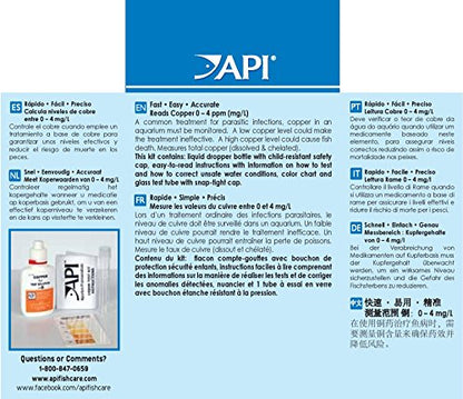 API Copper Test KIT 90-Test Aquarium Water Test Kit