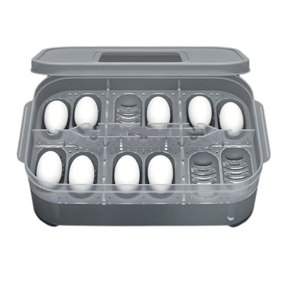 12 Grids Hatch Box Snake Lizard Reptile Egg Tray Boxes Hatching Eggs Device Climbing Pet Tortoise Turtle Incubator Supplies