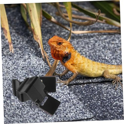 Balacoo Aquarium Tank Lid Lock Buckles 6pcs Reptile Tank Locks -Escape Clips Abs Material Safe for Snakes