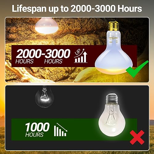REPTI ZOO Reptile Heat Lamp Bulb 150W,2 Pack Neodymium Basking Spot Light, UVA Daylight Heating Lamp for Amphibian & Chicken Brooder | Simulated Natural Sunlight for Bearded Dragon,Lizard,Tortoise - style: 150W/Neodymium Daylight