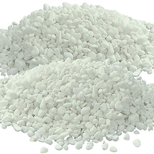 Aquarium Decorative Sands White Gravel Pebbles Fit for Aquariums Terrarium Garden Flowerpot Glassware Vases Decoration,2 Lbs