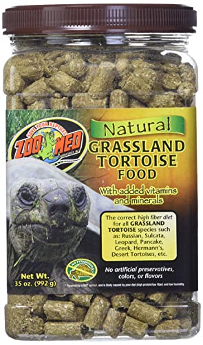 Zoo Med Natural Tortoise Food, 35-Ounce, Grassland - size: 2.19 Pound (Pack of 1)
