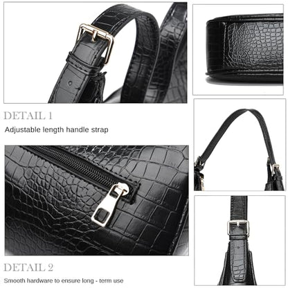 Small Tote Shoulder Bags Purses for Women Retro Classic Crossbody Bags Cute Clutch Purse and Handbag - color: 0-4-gz Coffee White