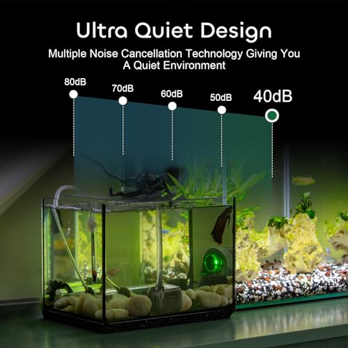 GROWNEER 2 Packs 550GPH Submersible Pump 30W Ultra Quiet Fountain Water Pump, 2000L/H, with 7.2ft High Lift, 3 Nozzles for Aquarium, Fish Tank, Pond, Hydroponics, Statuary - size: 550 GPH 2 Pack