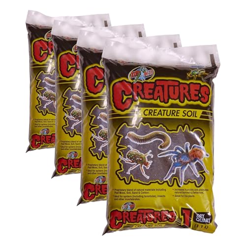 Zoo Med Creatures Creature Soil Bag 1 Quart (Pack of 4) - size: 1 QT (Pack of 4)
