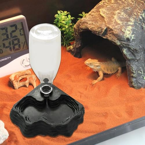 Reptile Water Feeder - Pet Water Fountain | Automatic Waterer Reservoir | Feeder | for Turtle Bearded Dragons Lizards Geckos Turtle Bearded Dragons Lizards Geckos for Terrarium Tank