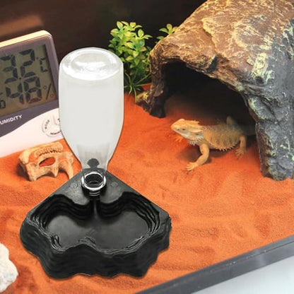 Reptile Water Feeder - Pet Water Fountain | Automatic Waterer Reservoir | Feeder | for Turtle Bearded Dragons Lizards Geckos Turtle Bearded Dragons Lizards Geckos for Terrarium Tank