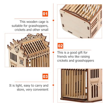 Abaodam Grasshopper Cage Portable Mini Cage for Wild Grasshopper Transport Reusable Catcher Container for Outdoor Exploration Small Animal Habitat 3.93 X 2.95 X 2.75 in