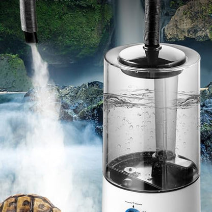 Reptile Humidifier Fogger,110v Adjustable Pet Humidifier with 40-160cm Adjustable Telescopic Hose and 4L Large Tank for A Variety of Reptiles and Amphibians
