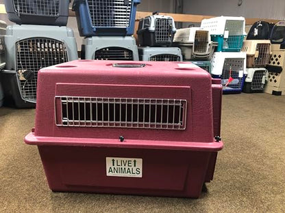 Live Animal Shipping Label Set of 5 (Waterproof, Reflective, Plastic & Paper) for Airline Travel, Includes Kennel Name Tag & Zipper Pouch