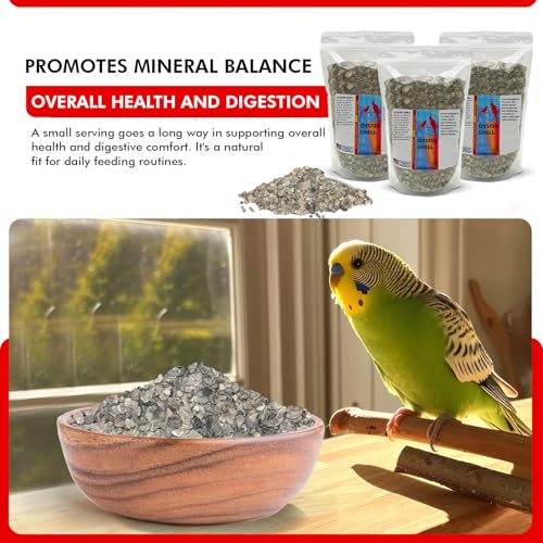 Morning Bird Oyster Shell 4.5 lb - Natural Calcium Supplement for Birds | Natural Calcium Bird Supplement – Sustainably Harvested from California Coastal Waters – Safe Year Round Bird Food Additive - size: 4.5 lbs (3-Pack of 1.5 lbs)