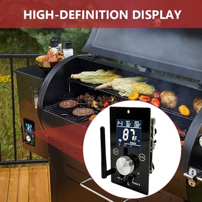 Universal WiFi and Bluetooth PID Digital Thermostat for Traeger Control Panel Replacement for Pit Boss、Traeger、Zgrill Pellet Grill Smoker， App-Enabled Thermostat Controller - size: PID Digital ControlControl