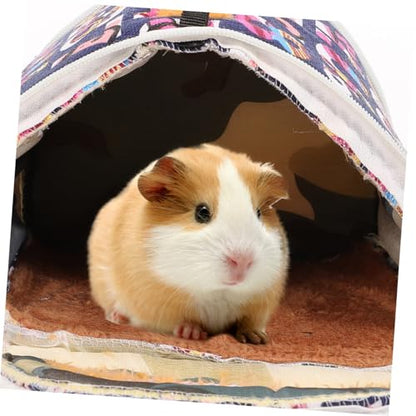 LIOOBO Portable Hamster Carrier Bag Straps Breathable Travel Pouch for Small Animals