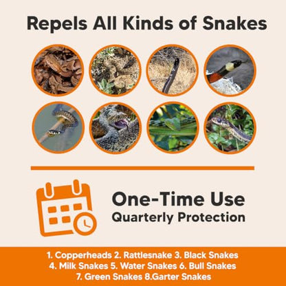 LEBMP Snake Repellent for Yard, Snake Away Repellent for Outdoors, Pet Safe Snakes Repellant, Garden Snake Deterrent, Keep Snakes Out of Backyard, Garage, House-8 Pouches - size: 1.2 Ounce (Pack of 8)
