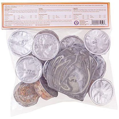 Healthy Herp Adult Bearded Dragon Food Instant Meal Reptiles-14 Cups&1 Dish | Bearded Dragon Tank Accessories - Made in USA - for Box Turtles, Lizards, Tortoises - Variety Pack