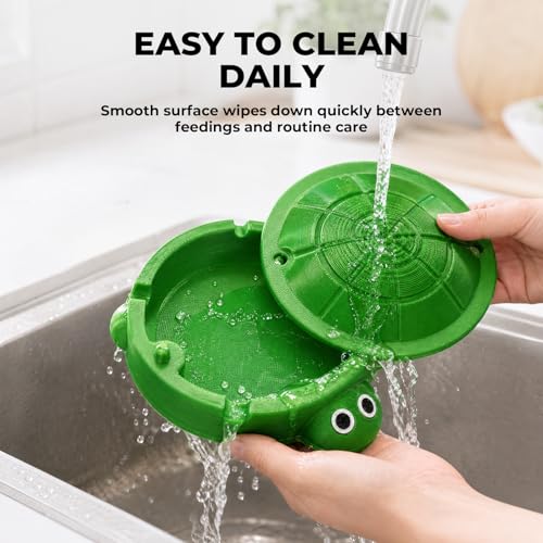 Bearded Dragon Dig Box & Reptile Food Dish, Medium | Medium Terrarium Accessory for Feeding and Digging; Suitable for Bearded Dragons, Turtles, and Other Small Reptiles