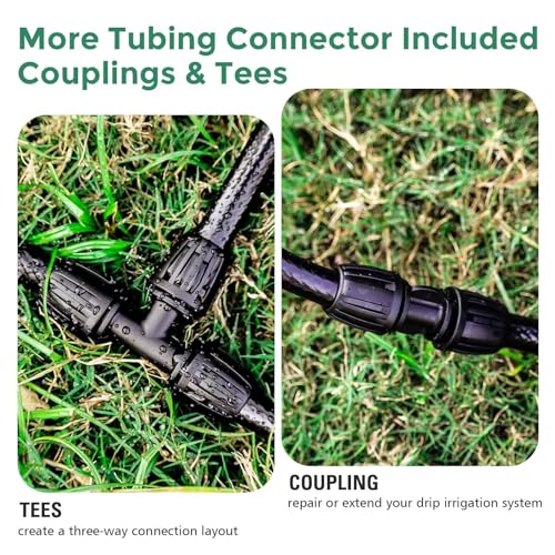 Maotong 20 FT 1/2 inch Drip Irrigation Tubing Main Line Hose for Garden Irrigation System - size: 20FT 1/2" Main Tubing