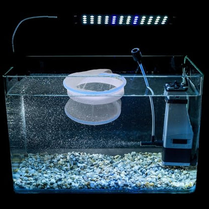 VILLCASE Floating Fish Hatchery Tank with Mesh Isolation Breeding Box, Aquarium Spawning Nest for Guppy Fry and Small Pet Breeding, Floating Design with Feeding Ports for Aquarium Breeders