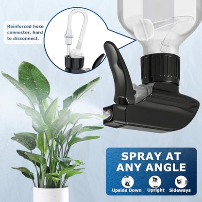 Veco 15oz Graduated Spray Bottles, 4-Pack — 360° Any-Angle Spraying for Easy Dilution, Leak-Resistant spray bottles for Cleaning, Plants, Hair & Pet Use + Foldable Funnel - size: 15oz