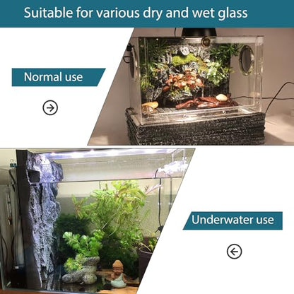 4pcs Rock Terrarium Background,3D Reptile Tank Background Board,Amphibian Stereo Backdrop Wall,Lizard Snake Gecko Spider Chameleon Turtle Fish pet silo Background Decorative Panel - color: Blue-11.8"*8.8"（4pcs）