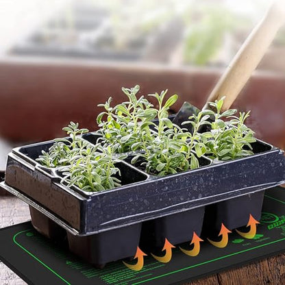 ZJchao Seedling Heat Mat, Foldable Heating Pad for Plants with 1.4m Cable, Safe Even Warming for Indoor Germination Hydroponic Reptile (US Plug 110V)